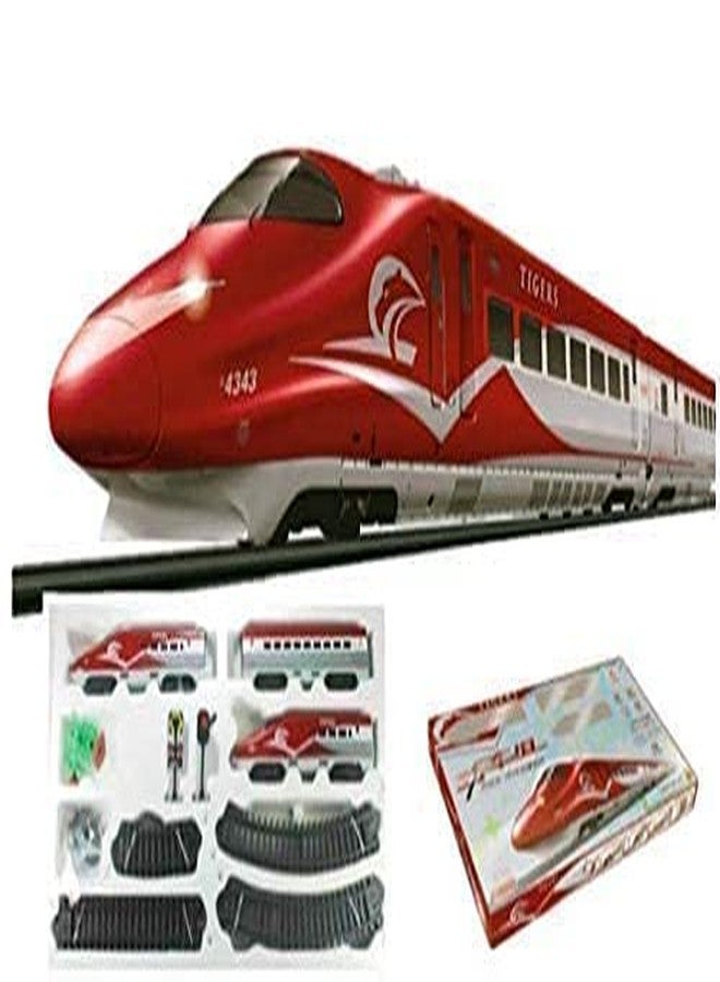 GEMCZA Train and Track Set with, Sound & Light Toy Toy Train Light and Sound Train Track Set for Kids, Multicolor, Standard - Image 1